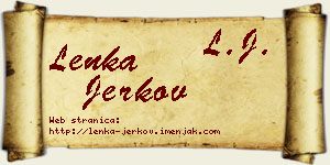 Lenka Jerkov vizit kartica